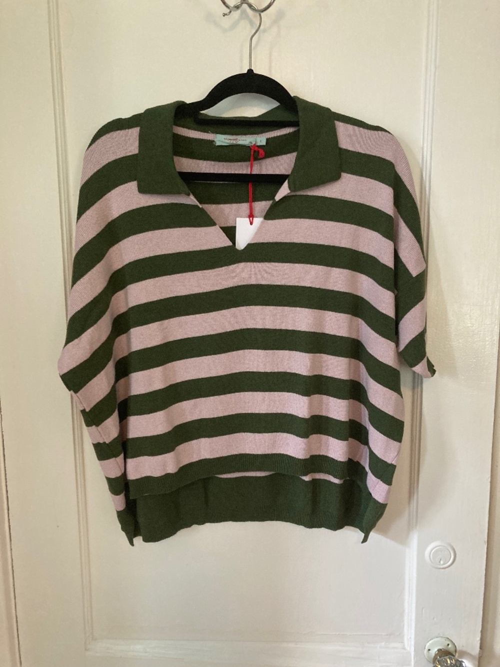 Voyageur by Mersea Polo Striped Knit Top